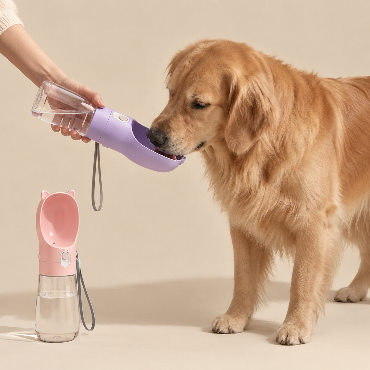 2-in-1 Portable Dog Water Bottle