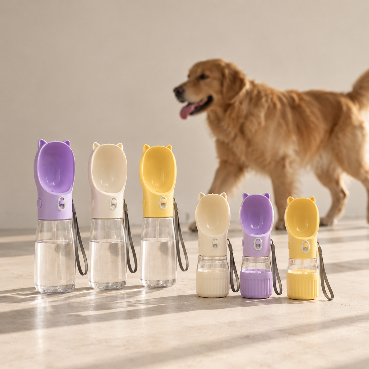 2-in-1 Portable Dog Water Bottle
