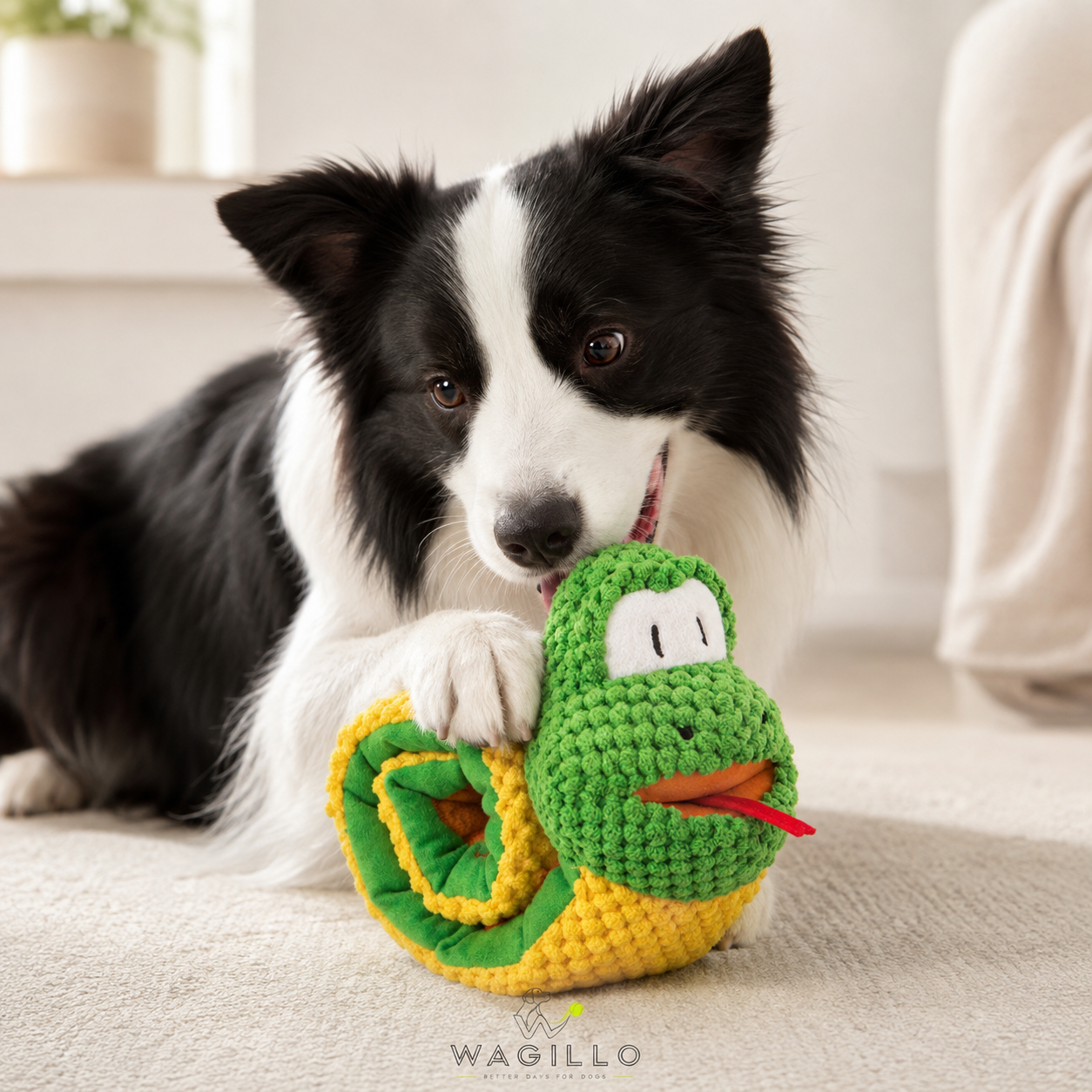 Snake Snuffle Toy Squeaky