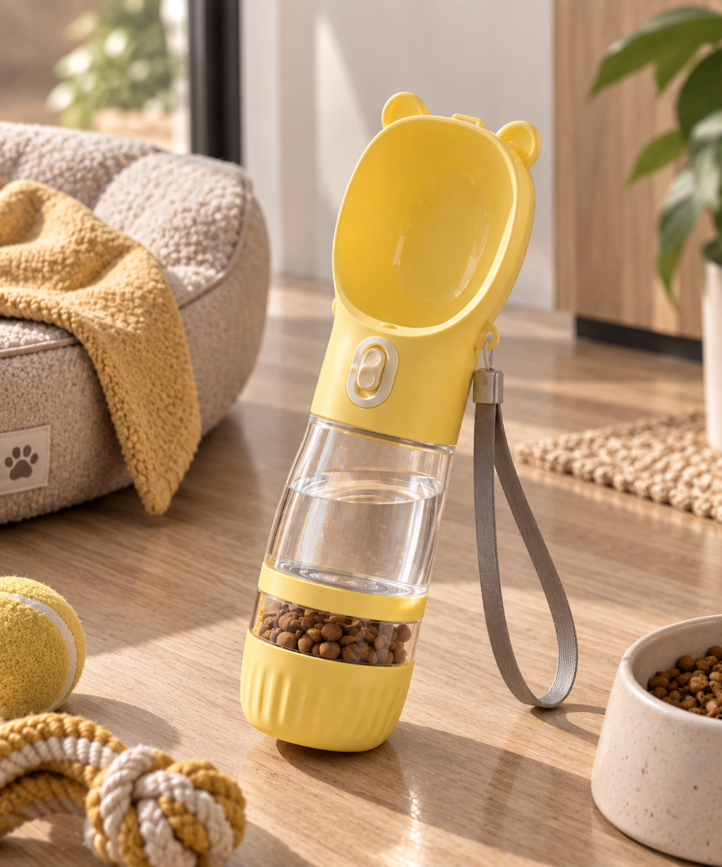 2-in-1 Portable Dog Water Bottle