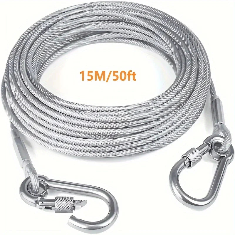 Heavy-Duty Reflective Tie-Out Cable