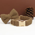 Knitted Collar & Bow Set