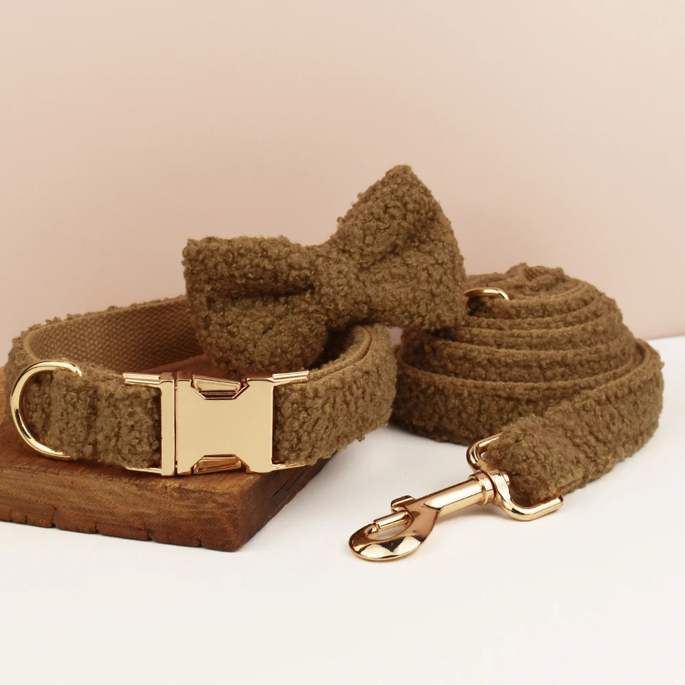 Knitted Collar & Bow Set