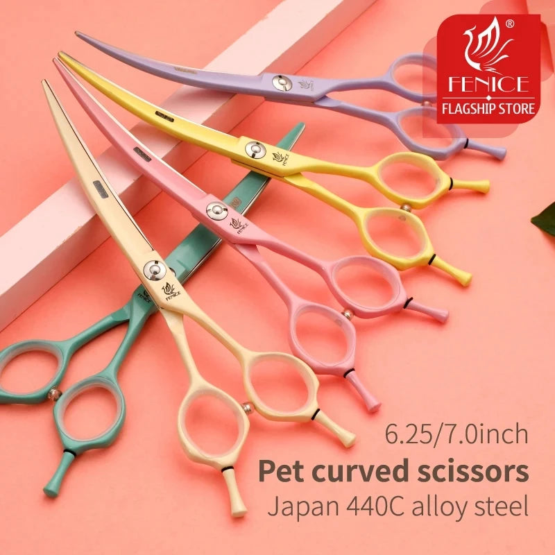 Professional Curved Grooming Scissors