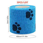 Pet First-Aid Self-Adhesive Bandage (5 rolls)