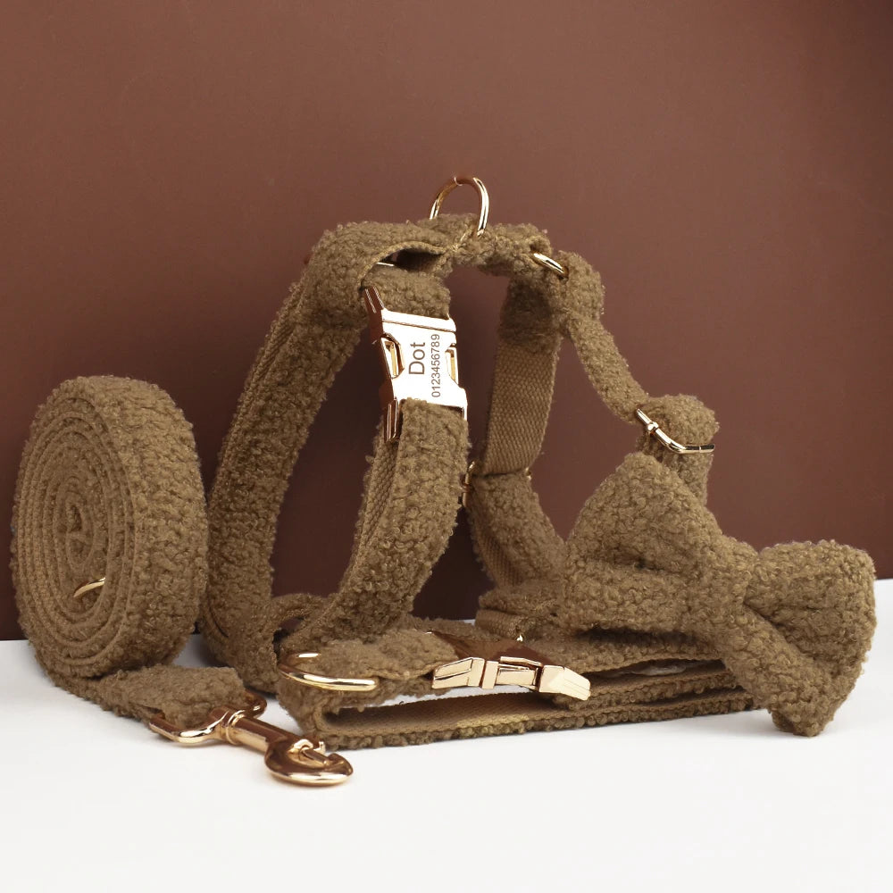 Knitted Collar & Bow Set