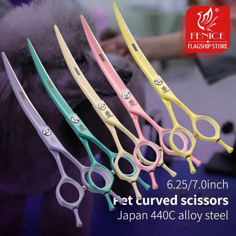 Professional Curved Grooming Scissors