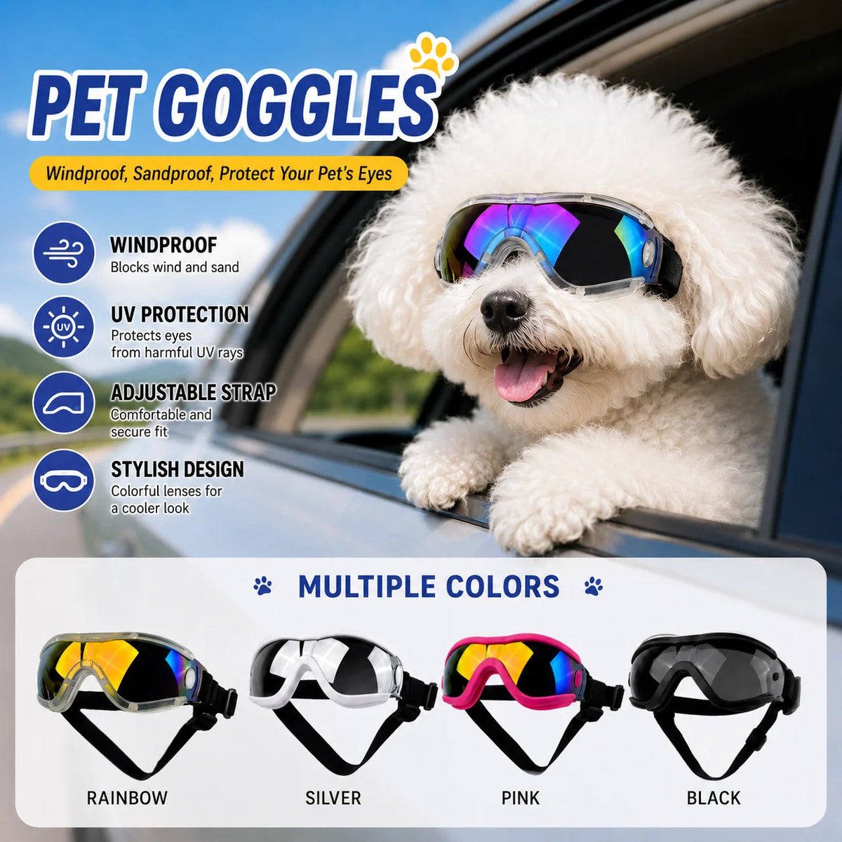 UV Dog Goggles