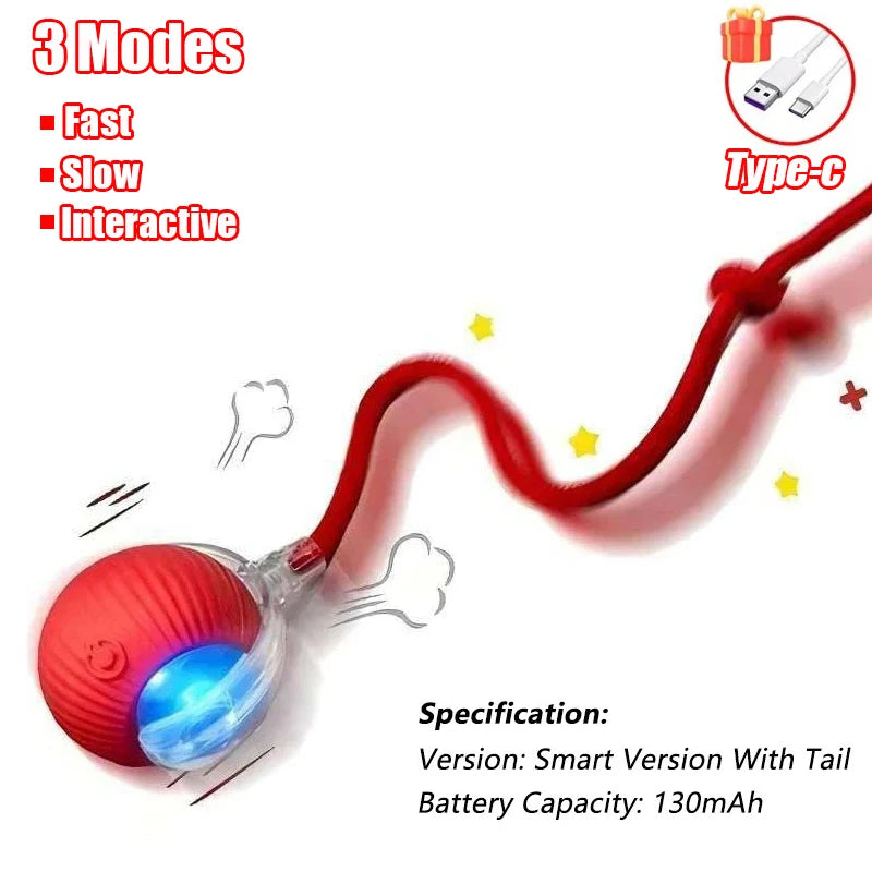 Auto Rolling Ball with Wiggle Tail