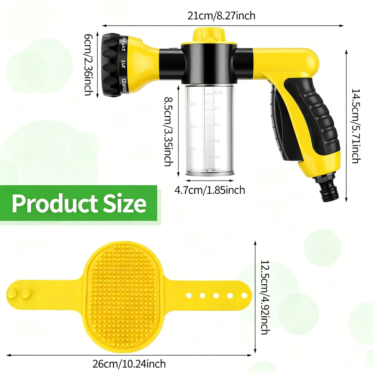 2-in-1 Foam Bath Sprayer