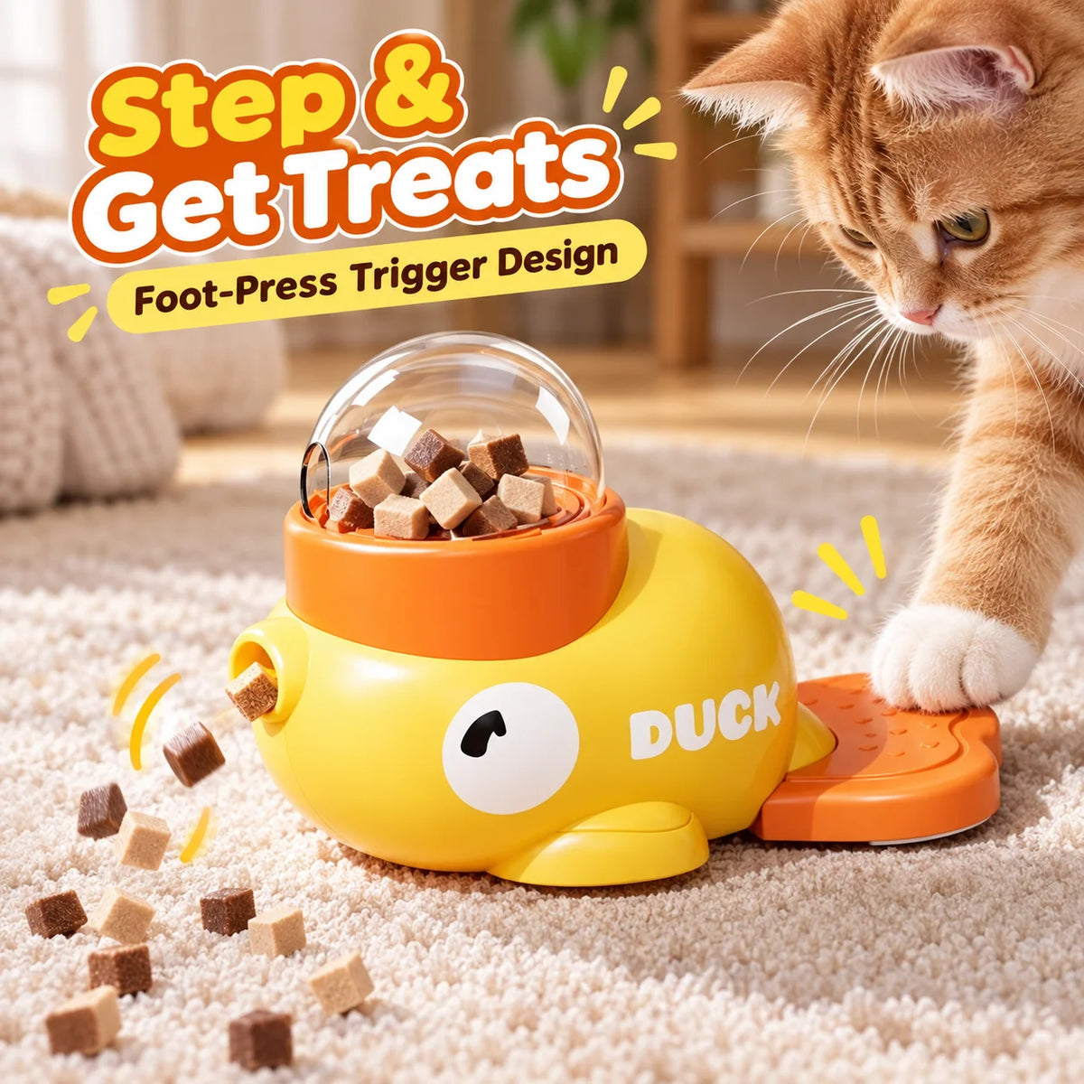 Press-to-Treat Duck Puzzle