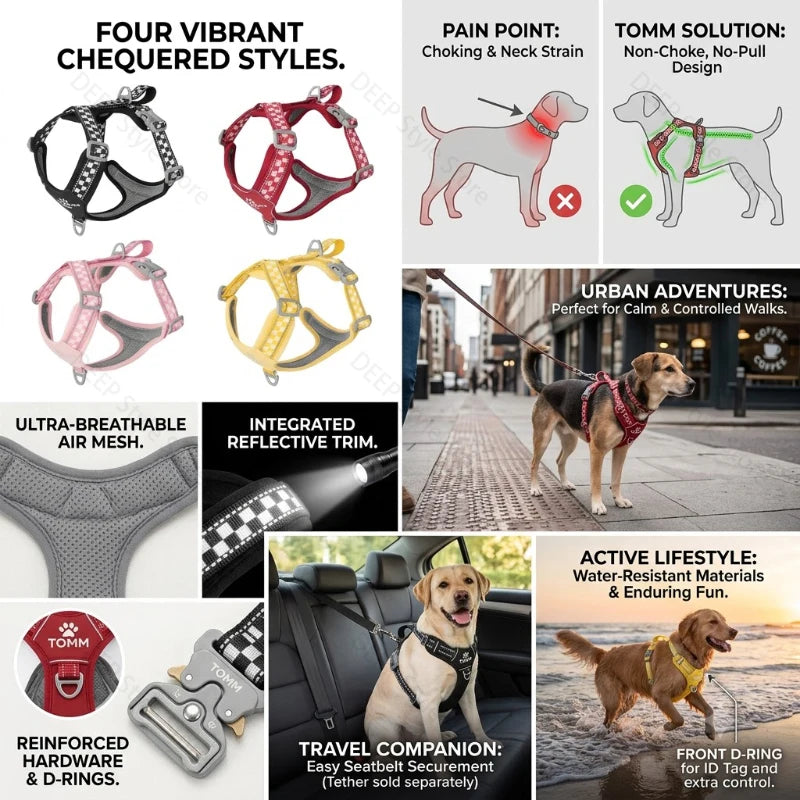 Checkerboard No-Pull Harness