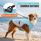 Evaporative Cooling Vest with Built-In Harness