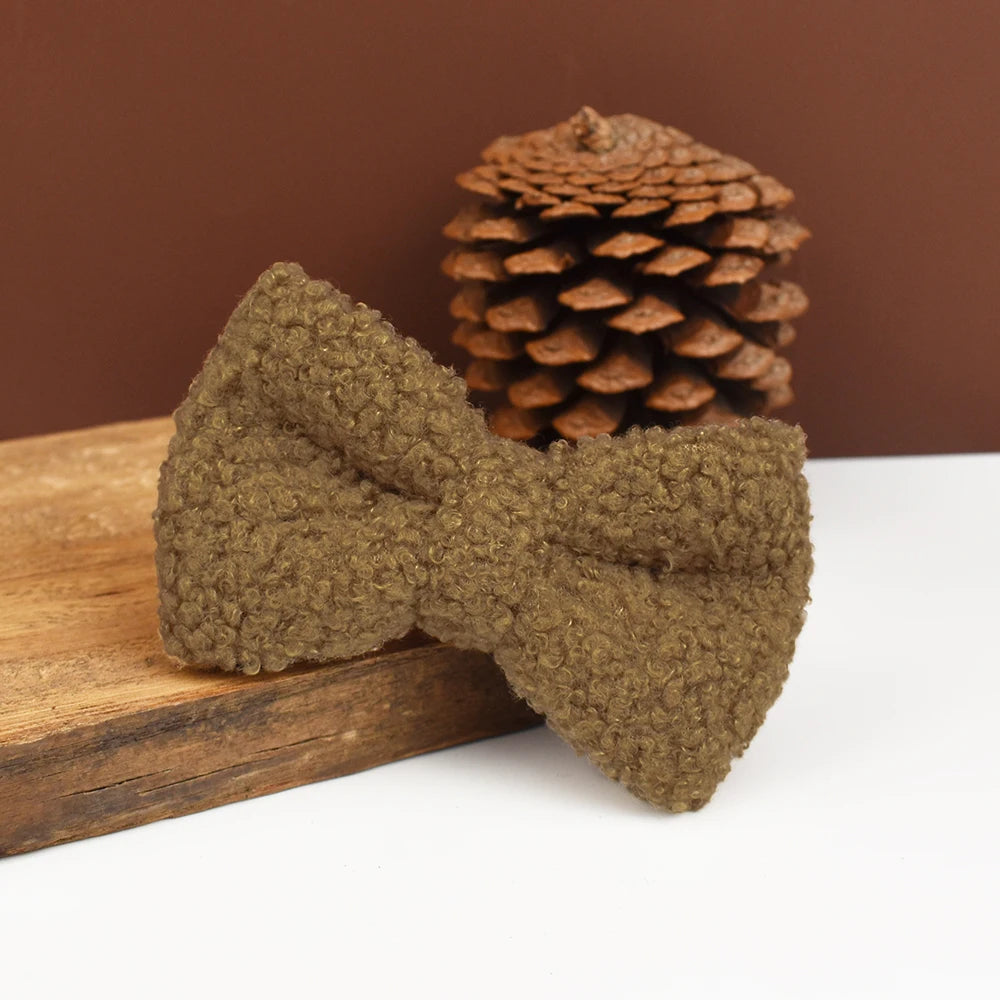 Knitted Collar & Bow Set