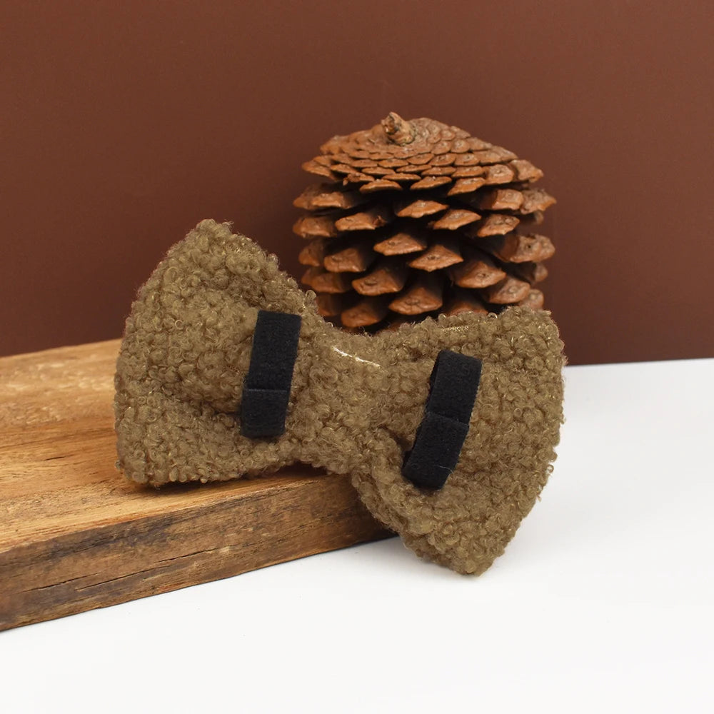Knitted Collar & Bow Set