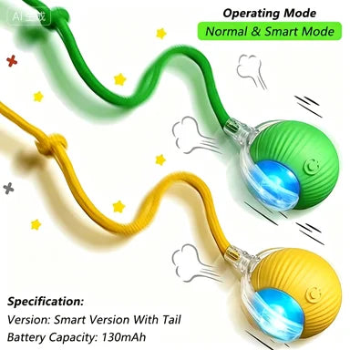 Bite-Proof Self-Rolling Smart Ball