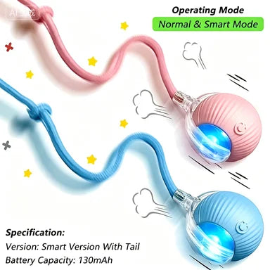Bite-Proof Self-Rolling Smart Ball