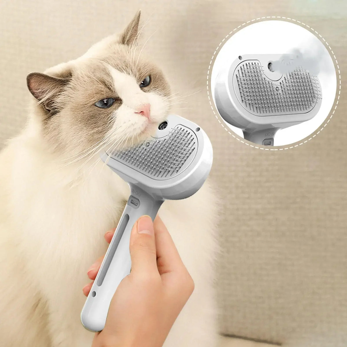 3-in-1 Steam Brush — Detangles & De-sheds in Minutes