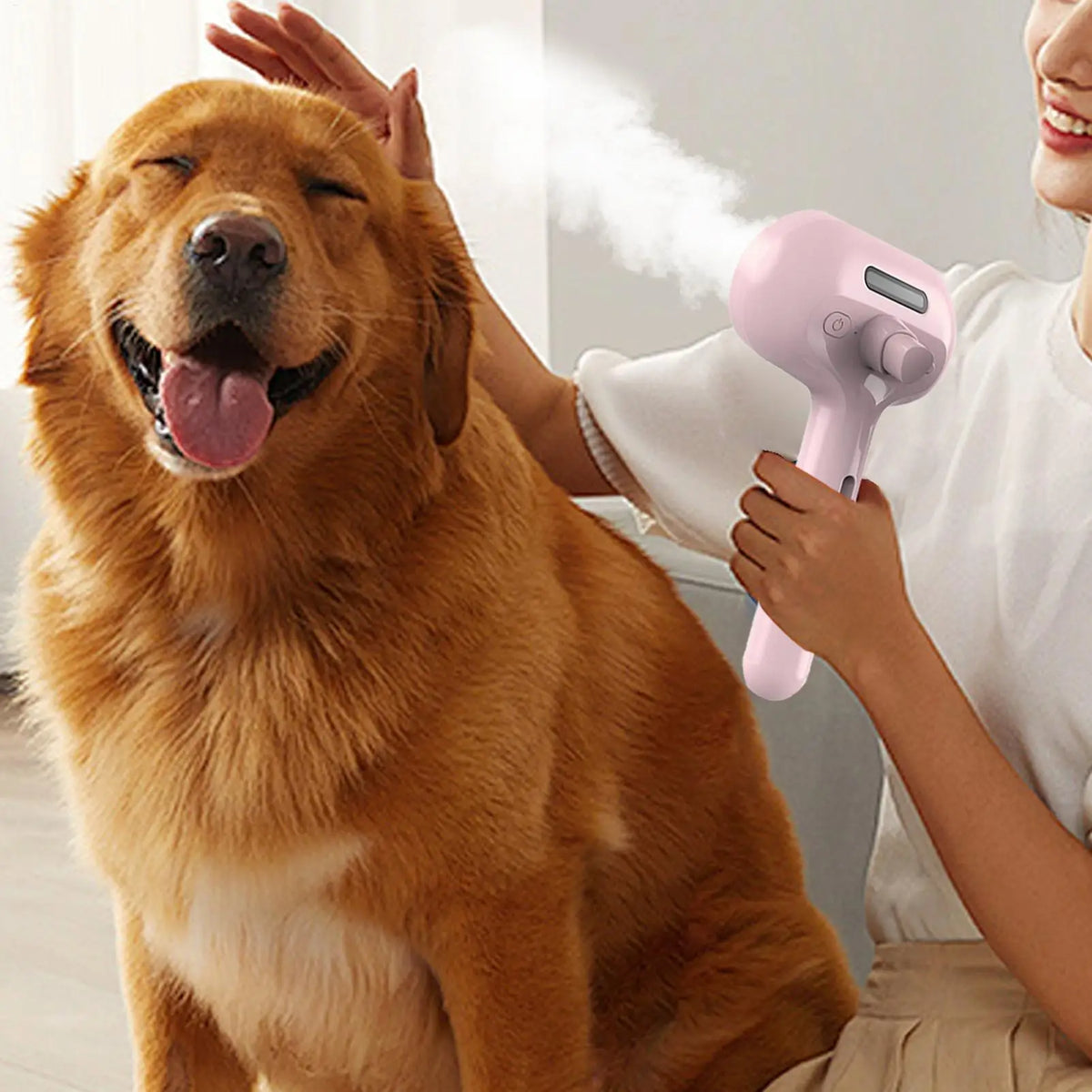 3-in-1 Steam Brush — Detangles & De-sheds in Minutes