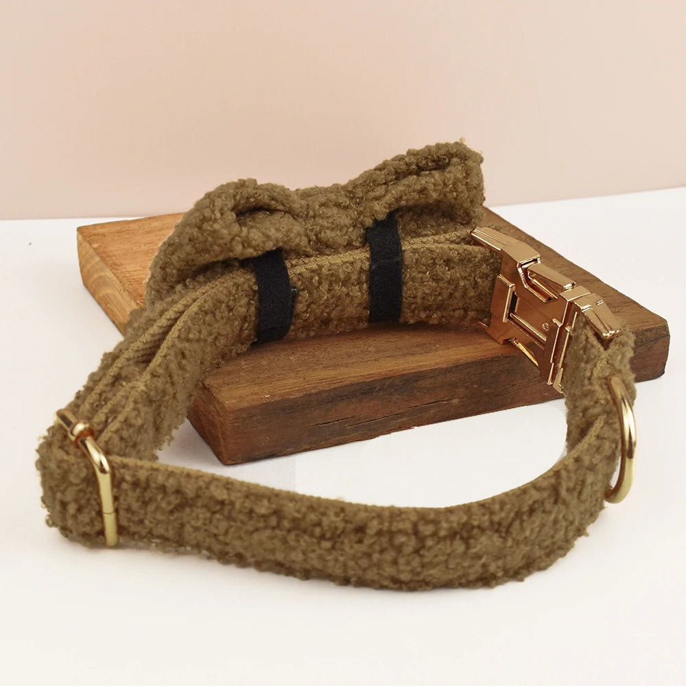 Knitted Collar & Bow Set