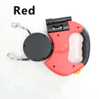 Dual-Dog Retractable Lead with LED