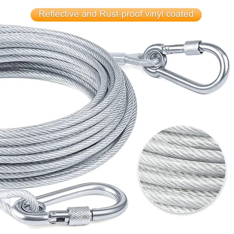 Heavy-Duty Reflective Tie-Out Cable