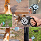 Retractable Paw-Print Lead (3–5 m)