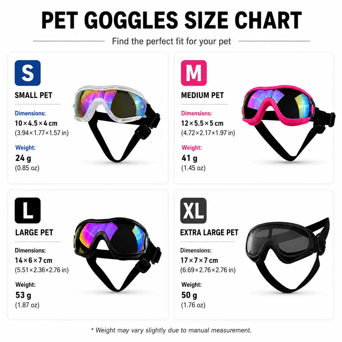 UV Dog Goggles