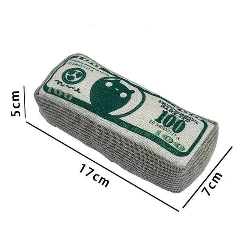 Squeaky Money-Bag Toy