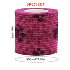 Pet First-Aid Self-Adhesive Bandage (5 rolls)