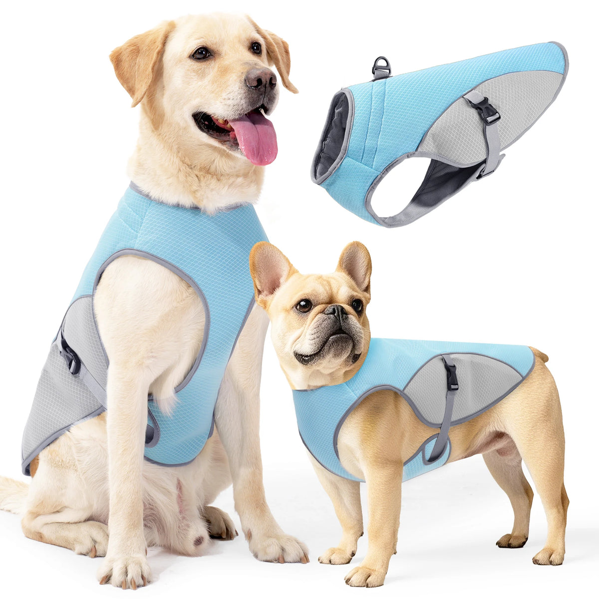 Evaporative Cooling Vest with Built-In Harness