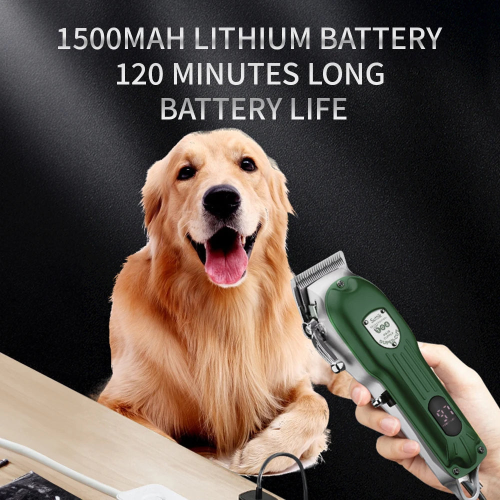 Pro Cordless Dog Clipper — Quiet, All-Metal